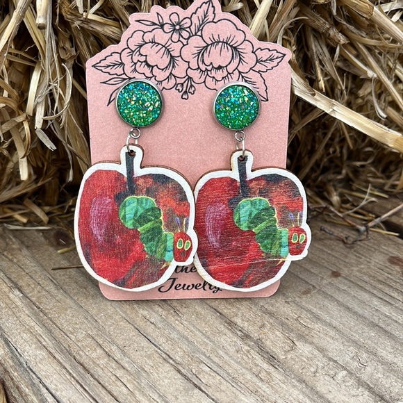 Eric Carle Book Character Earrings/ Teacher Earrings - Picture 12 of 12